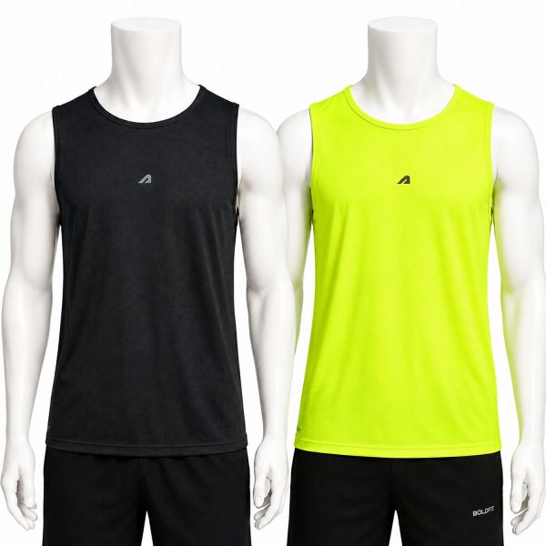 Boldfit Men’s Regular Fit Gym Vest Combo Pack of 2 – Sleeveless Sports Sando
